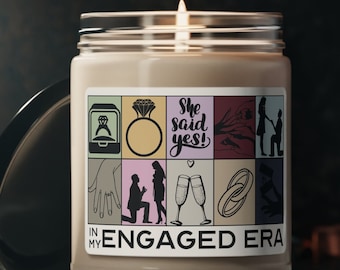 In My Engaged Era Candle - Newly Engaged Gift, Engagement Gift, Best Friend Wedding Engaged Candle, Getting Married Gift