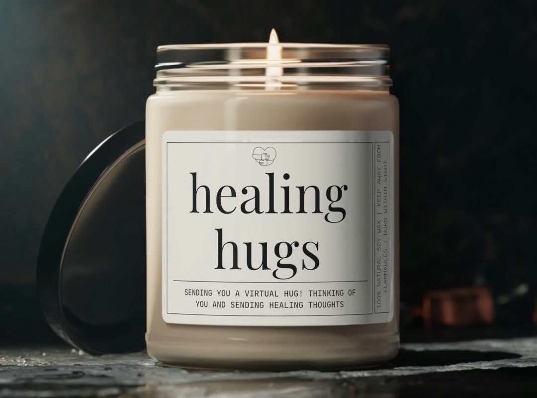Healing Hug Candle Send a Hug Thinking of You Send a Hug Etsy