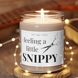 Hairstylist Candle: Vegan Soy Wax, Salon Gift