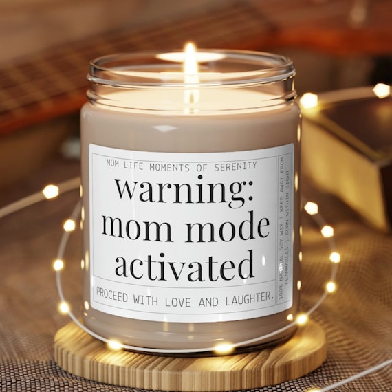 Mom Candle Mom Mode Activated Mom Life Candle, Mother's Day Gift for Mom,  Presents for Mom, New Mom Gift 