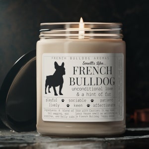 French Bulldog Candle - Funny French Bulldog Gifts |  French Bulldog Gift Ideas, French Bulldog Lover Dog Candle, I Love My French Bulldog