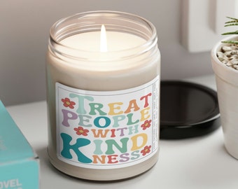 Treat People With Kindness Candle, TPWK Candle, Kindness Matter Positive Quote Candle, Motivational Candles