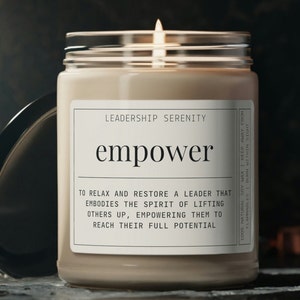 Empower Candle - Ignite Your Leadership Potential and Illuminate the Path to Success! | Leadership Gift, Boss Leaving Gift