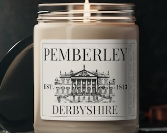 Pemberley Candle: Pride and Prejudice Jane Austen Gift
