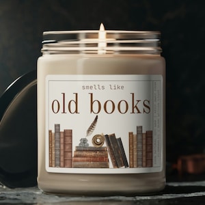 Old Book Candle - Bookish Candles | Bookworm Book Lover Gifts, Book Candles, Literary Candle