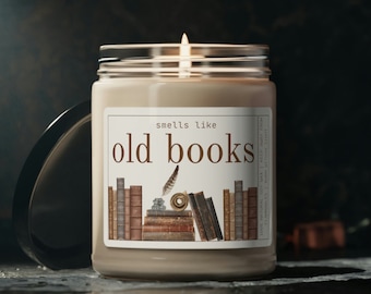 Old Book Candle - Bookish Candles | Bookworm Book Lover Gifts, Book Candles, Literary Candle
