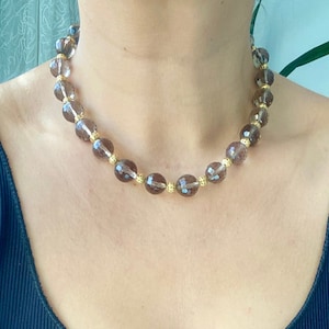 Big Bold Choker, Edelstein Perlen Halskette, Statement Halskette, einzigartiger handgemachter Schmuck, Geschenk für sie, eleganter Schmuck, kurze Halskette