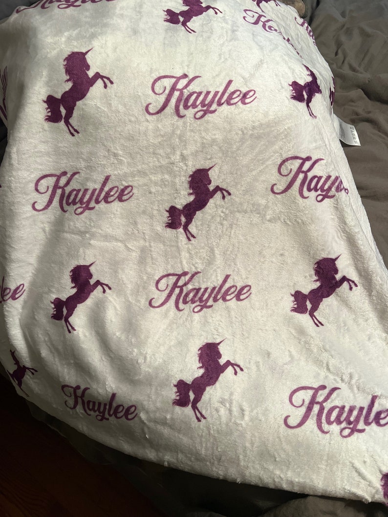 Personalized Name Blanket Gift Throw Blanket for Girl Birthday Gift