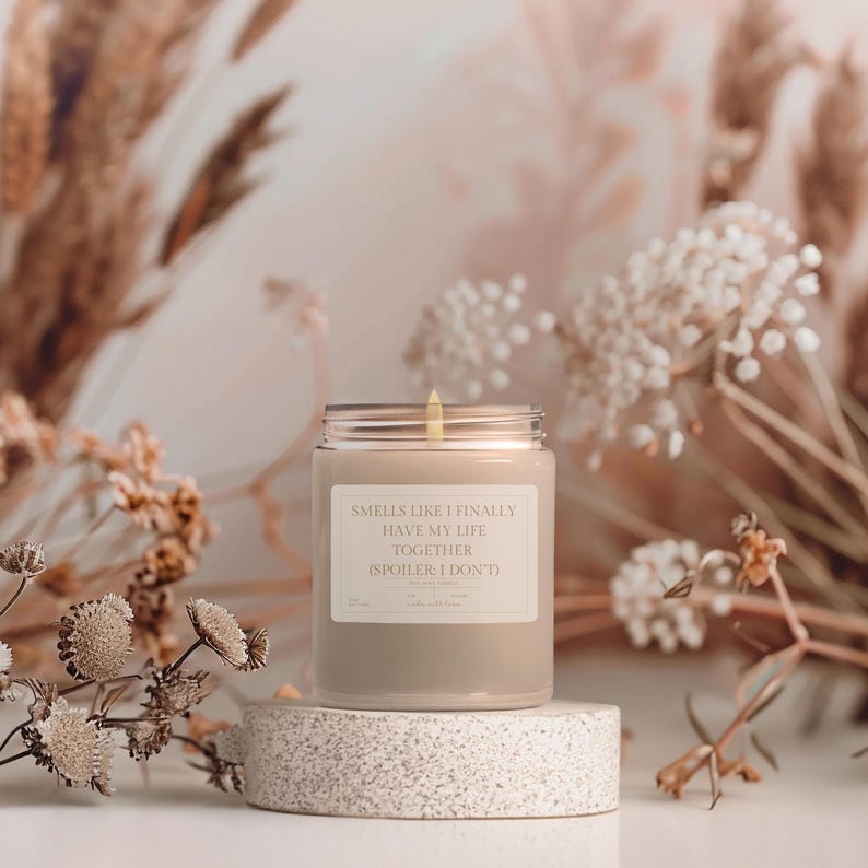 Smells Like I Finally Have My Stuff Together Funny Candle Gift for