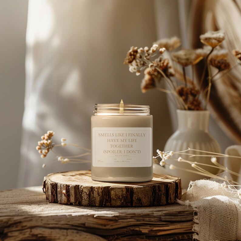 Smells Like I Finally Have My Stuff Together Funny Candle Gift for