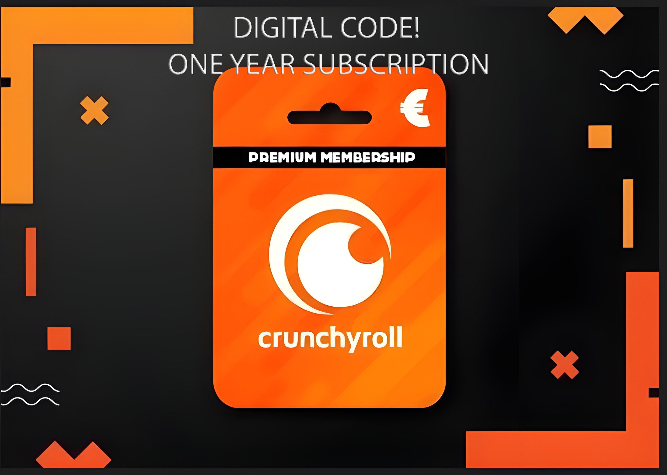 Crunchyroll Premium Mega Fan Plan 1 Year Subscription