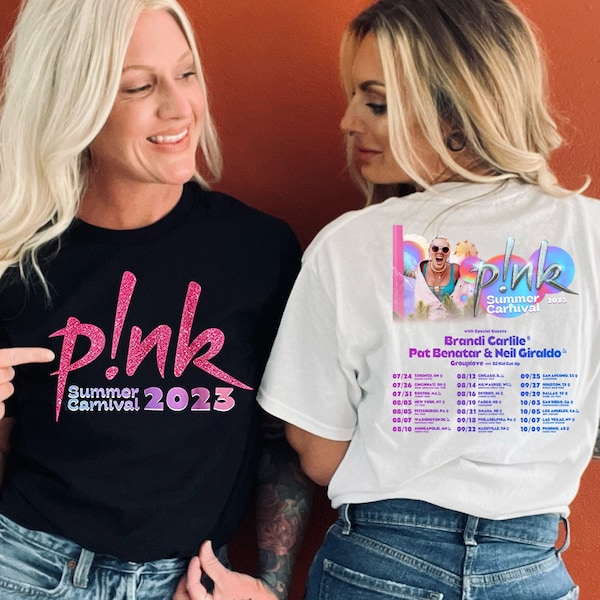 Pink Summer Carnival T Shirt Etsy UK