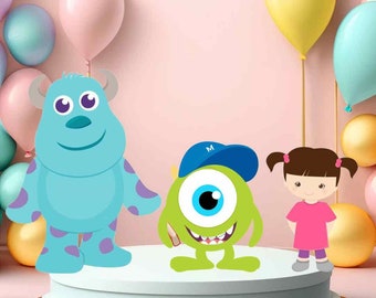 baby Monsters standees/ monsters Standing props/ custom standees/movie characters / character cutouts /birthday decorations/ birthday stan