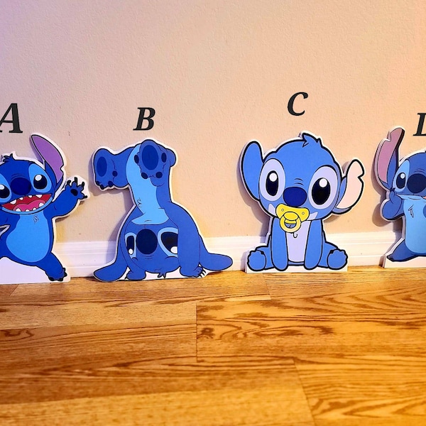 stitch Monster standee/ monster Standing prop/ custom character cutout/movie characters/ character cutouts /birthday decorations/  standees