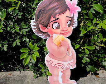 Baby of the ocean standee/ baby cutouts/ baby of the ocean decorations /baby of the ocean party props/ TV shows cutouts/movie characters/par