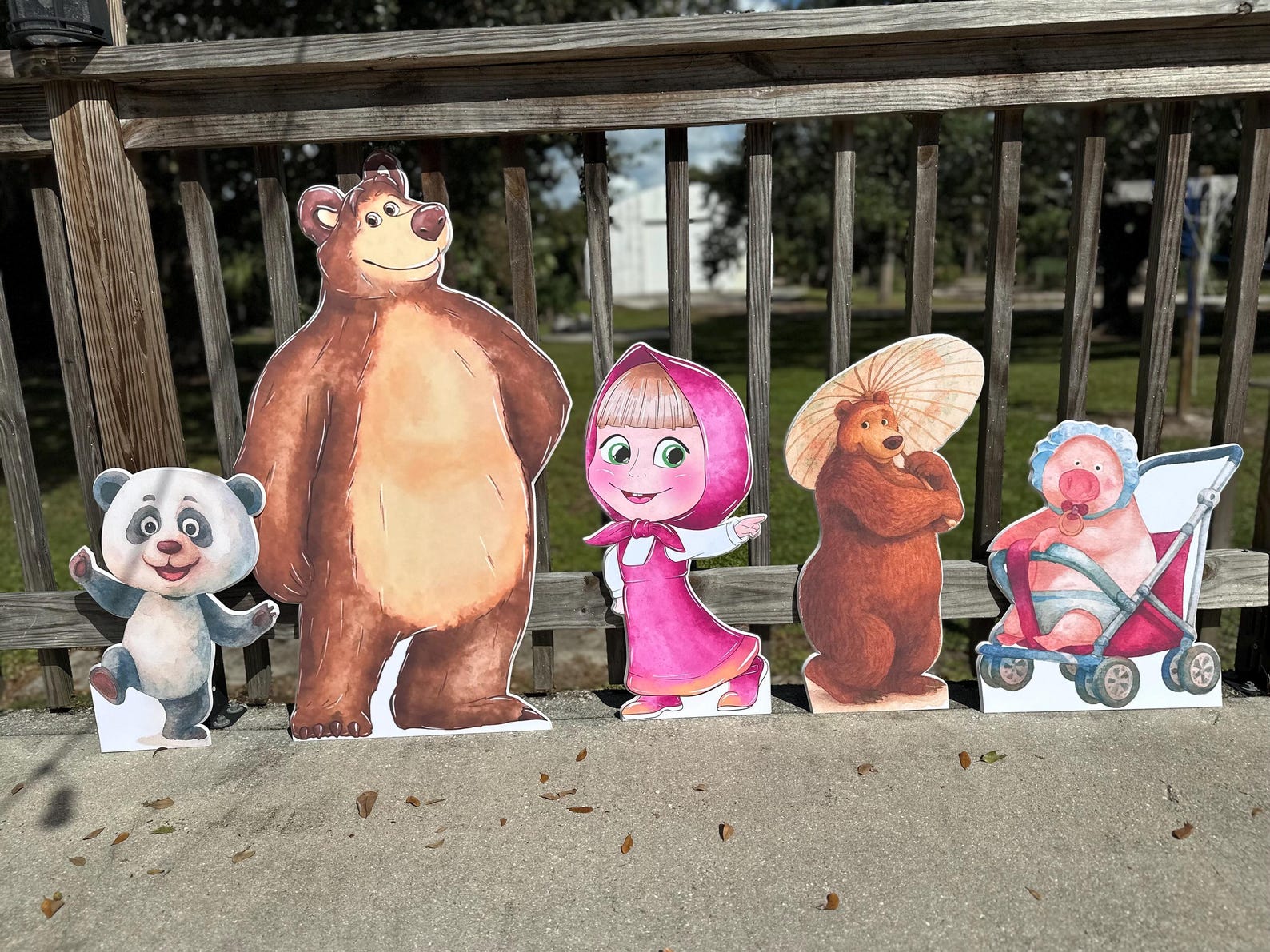 Watercolor Bear Standing Props/ Custom Characters/party Props/cutouts ...