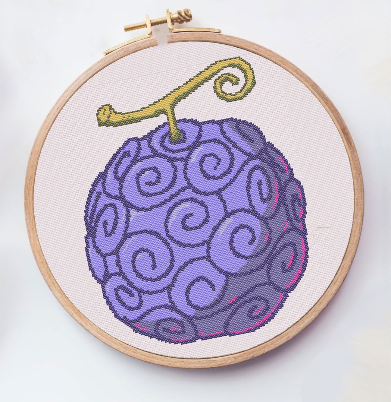 One Piece/gomu Gomu No Mi /2 Design Together/ Cross Stitch Pattern