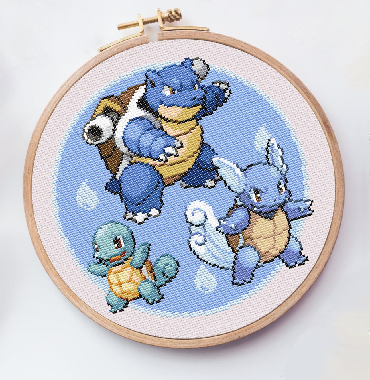 Pokémon Starters Generation 1 Evo Line Cross Stitch Pattern - PDF