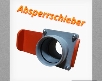 Blastgate Absauganlage Schieber DN75 Absperrschieber Aus Polylactid – Robuster Blastgate Für Deine Werkstatt-Absauganlage Dn 50 Absperrschieber