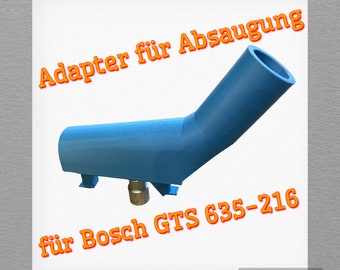 Suction adapter for Bosch GTS 635-216 suction table saw adapter Upper chips made of durable ASA