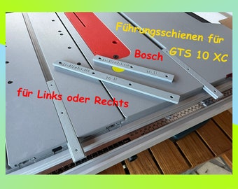 Guide rail Bosch GTS 10 XC saw carriage T-slot rails 150/200/300