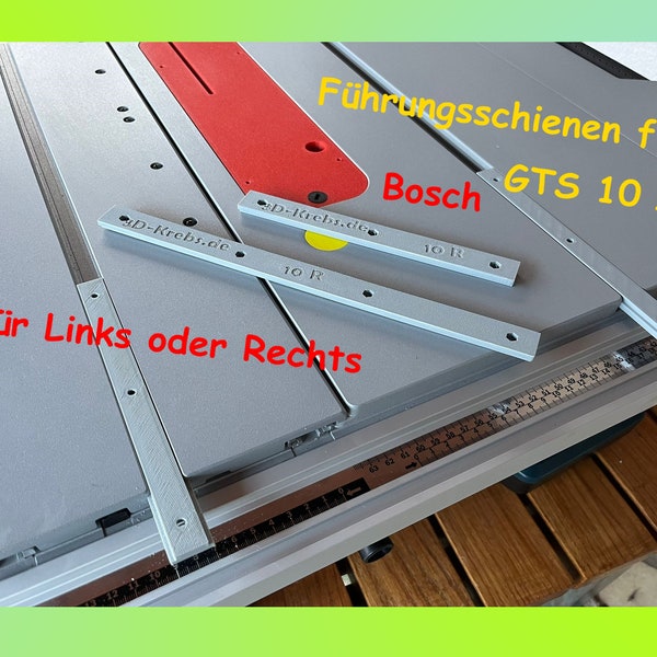 Rail de guidage Bosch GTS 10 XC chariot de scie rails à rainure en T 150/200/300