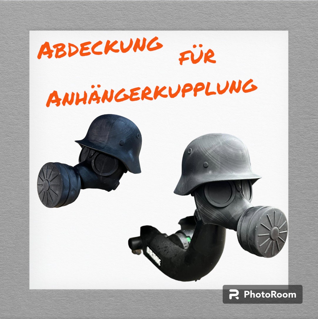Cache Attelage Remorque, Capuchon Masque à Gaz Amusant, Protection