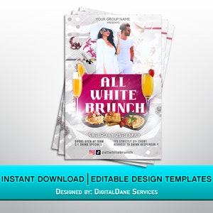 Mother's Day Brunch Flyer, Editable Brunch Flyer, Brunch Invitation, Instagram Post Flyer, Social Media Flyer, Diy Mother's Day Flyer