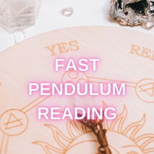 Same Hour Yes or No Question, Pendulum Reading, within 1 hour, Same Hour Psychic Reading, Love, Soulmate, Relationship zdjęcie 1