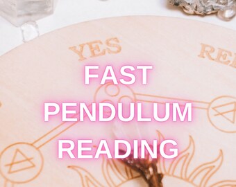 Same Hour Yes or No Question, Pendulum Reading, within 1 hour, Same Hour Psychic Reading, Love, Soulmate, Relationship