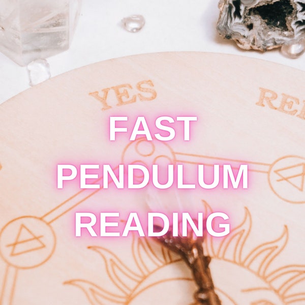 Same Hour Yes or No Question, Pendulum Reading, within 1 hour, Same Hour Psychic Reading, Love, Soulmate, Relationship