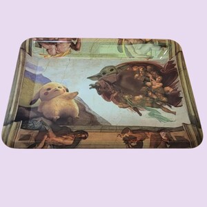 Funny Cartoon Rolling Tray | Cute Tray | Small Metal Rolling Tray | Gift for Him | Cartoon Character | Gift for Her