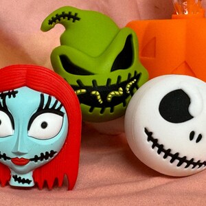 ナイトメアー・ビフォア・クリスマス シリコン製ハンドパイプ | ハロウィンパイプ | クールなパイプ | 壊れないパイプ | かわいいギフト | パンプキンパイプ | スカルパイプ