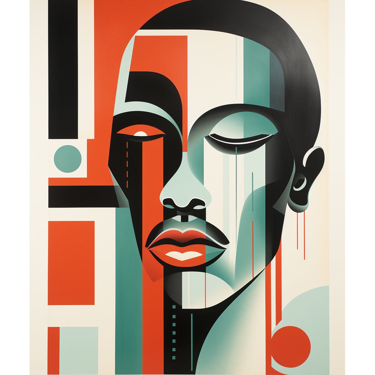Cubist Style Art, Cubist Man, Avant-garde Digital Download, African ...