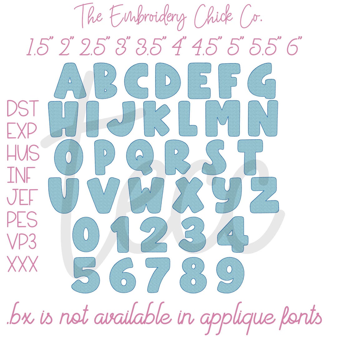 Hello Vintage Bean Stitch Applique Font Machine Embroidery Font File - Etsy