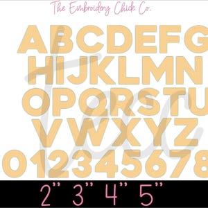 Bold Vintage Applique Font .BX Machine Embroidery Font File