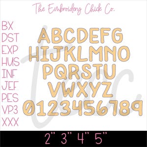 Rodney Vintage Bean Applique Font .BX Machine Embroidery Font File