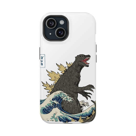 Godzilla Japanese Wave Magnetic Tough Monster Phone Cover - Etsy Israel Godzilla Japanese Wave Magnetic Tough Monster Phone Cover - Etsy Israel