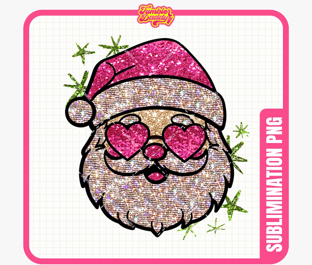 Santa With Sunglasses PNG, Cute Christmas Shirt Png Digital Design ...