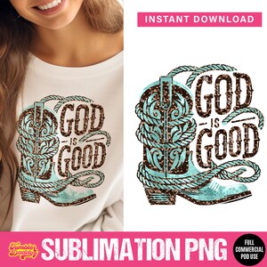 God Is Good All The Time Png Sublimation Design Download | God Is Good All The Time Svg | Faith Png | Bible Verse | Boho Christian Png