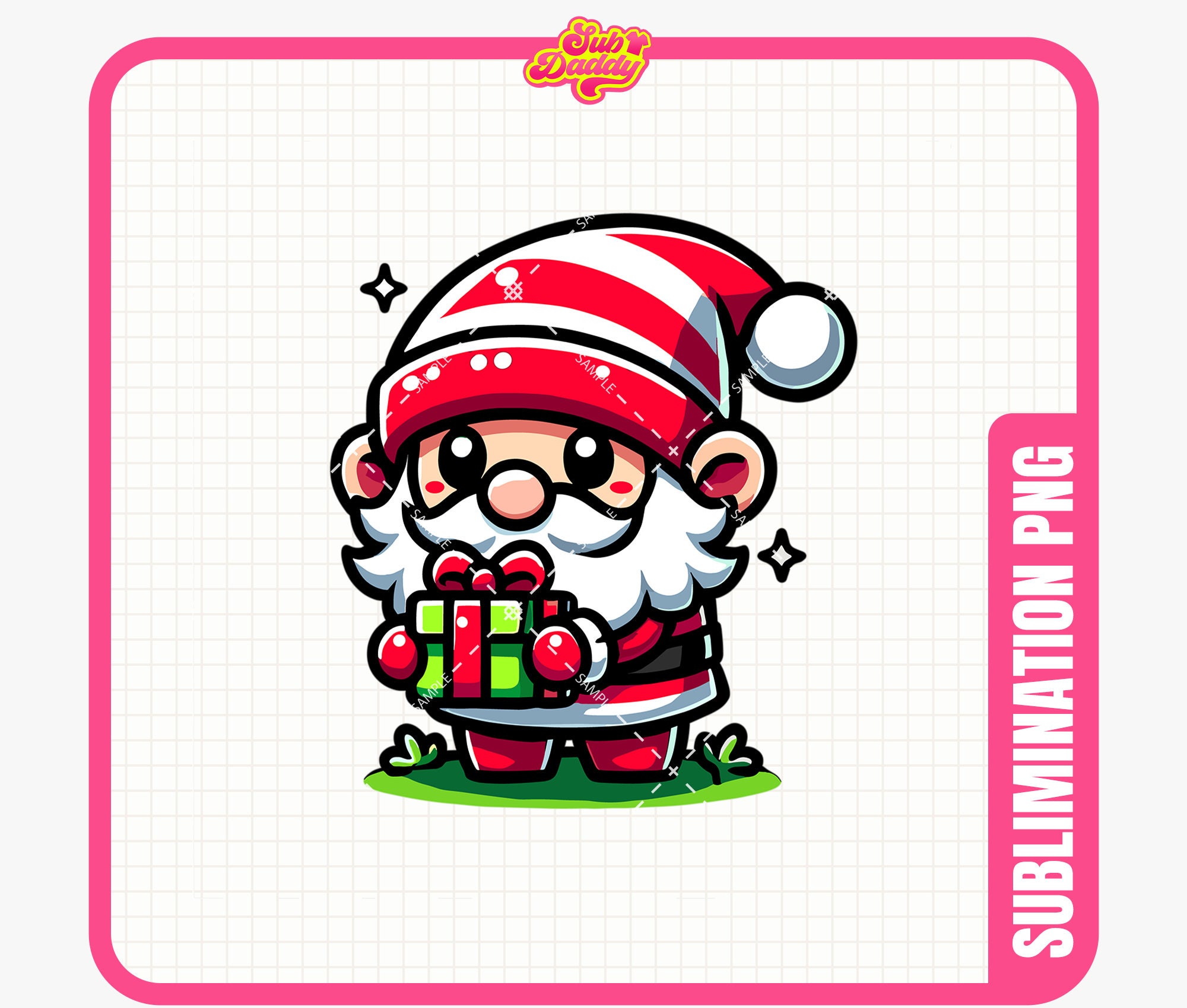 Kawaii Santa Png, Cute Christmas Png, Santa Face Png, Christmas Png ...