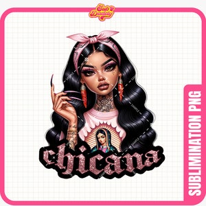 Chicana Clipart | TRANSPARENT PNG | Chicano Woman Png | Latina Woman Png | Chicana Clipart | Latina Girl Png | Latina Png | Chicana Png