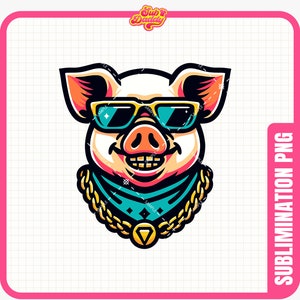 Summer Break Pig PNG | Spring Break Pig PNG Design | Festival Clipart | Party Clipart | Instant Download | Sublimation