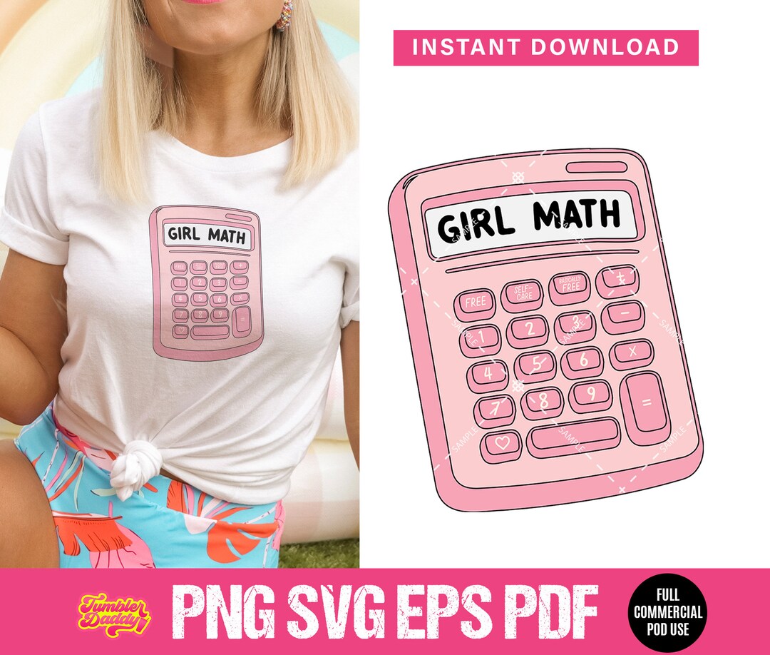 Girl Math SVG Png, Tiktok Trending Svg, Girl Math University Shirt Mug ...