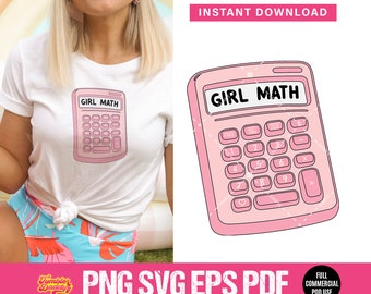 Girl Math SVG png, Tiktok Trending svg, Girl Math University Shirt Mug Design SVG, Cricut Friendly, Minimalista Divertido Lindo svg