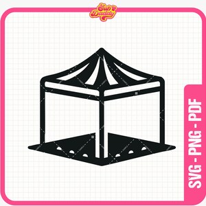Marktkraam clipart pictogram SVG, digitale download voor ambacht, commercieel gebruik, verkoper tent pictogram, Thanksgiving markt eerlijke clipart, markt Vector