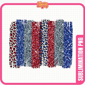 Blue Red Navy Glitter and Leopard Print Brush Strokes png, Glitter Sublimation, Sports png, Team Colors, Leopard Football Print and Cut