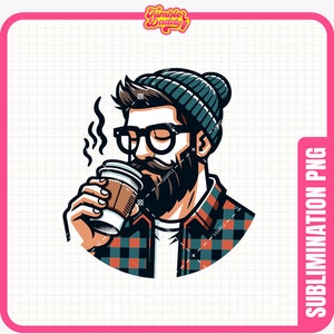 Hipster Clipart - Hipster Cool PNG - Junk Journal - Lustige Clipart - Hochwertiger transparenter PNG - Digital Download