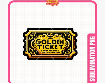Projekt Złotego Biletu | Pobieranie Cyfrowe | Clipart Filmowy | Projekt Cyfrowy | Cyfrowy Film | Fabryka Czekolady PNG