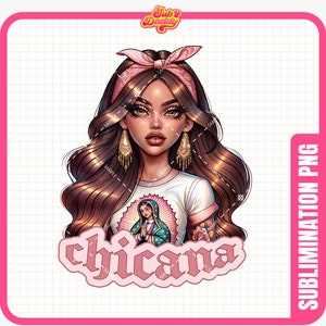 Chicana Clipart | TRANSPARENT PNG | Chicano Woman Png | Latina Woman Png | Chicana Clipart | Latina Girl Png | Latina Png | Chicana Png